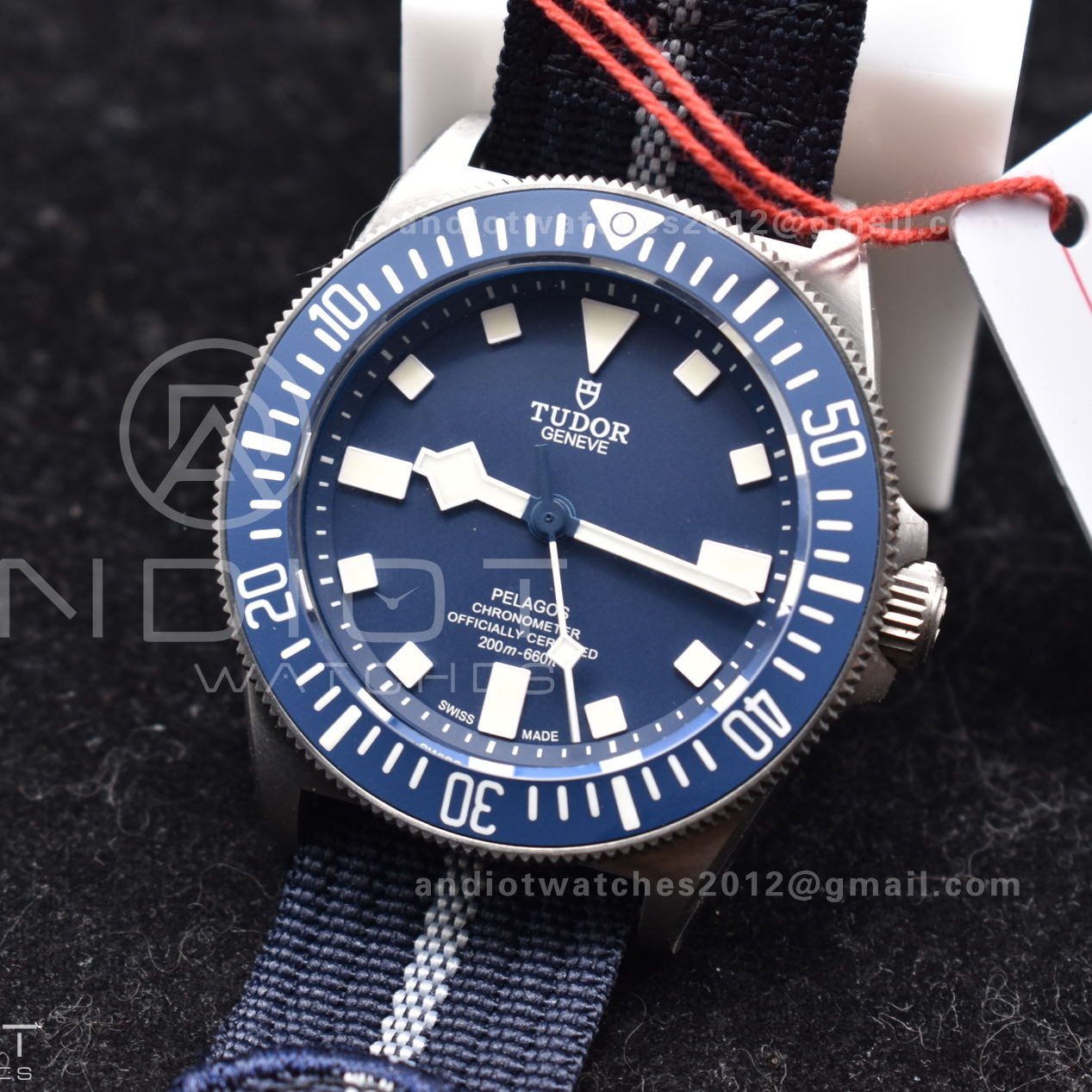 M+ Factory 1:1 Best Edition Tudor Pelagos FXD Navy Blue Titanium 